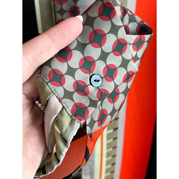 Alexis Payton Striped Long Sleeve Button-Up Shirt Dress Multi Women's Size S NWT - Picture 6 of 11